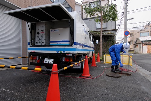 除菌高圧洗浄「管洗浄プラス」